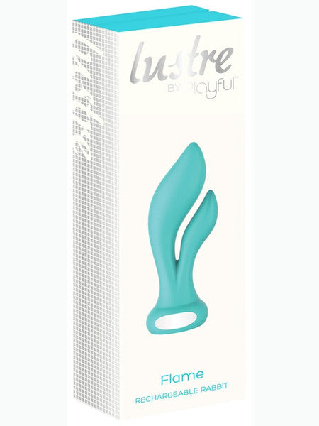 Lustre by Playful Flame Rechargeable Rabbit Teal