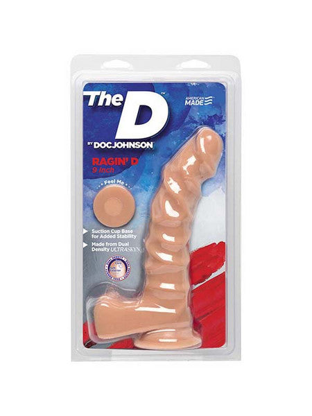 The D - Ragin' D - 9 Inch with Balls - ULTRASKYN Vanilla