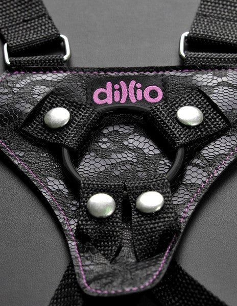 Dillio  6 in. Strap-On Suspender Harness Set