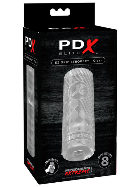 PDX ELITE EZ Grip Stroker Clear