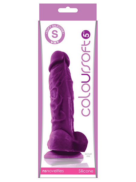 ColourSoft 5 in. Soft Dildo Purple