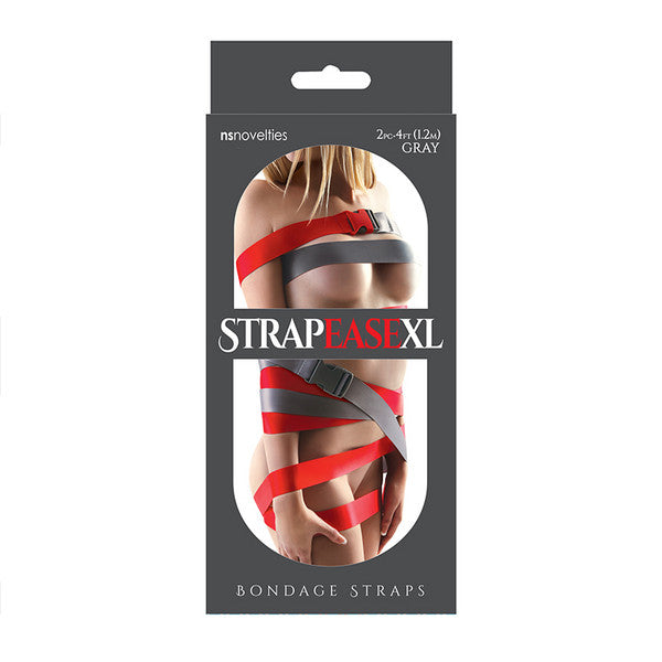 StrapeaseXL Bondage Straps 4ft Gray