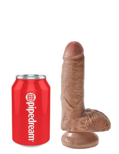 King Cock  7 in. Cock with Balls Tan