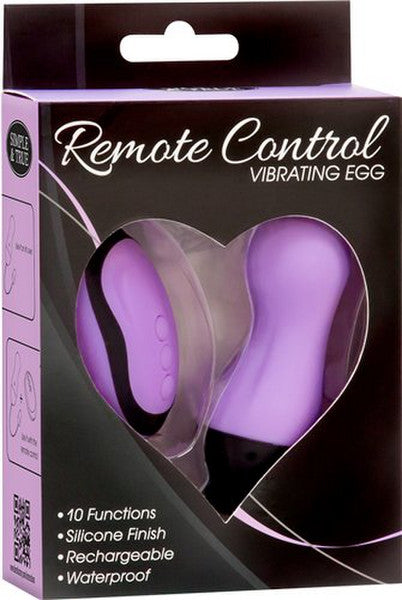 Remote Control Vibrating Egg - Purple