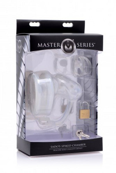 Sados Spiked Chamber Silicone Male Chastity Device