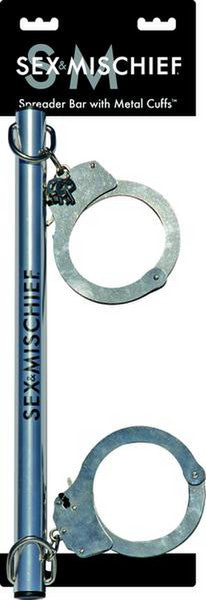 Sex and Mischief Spreader Bar with Metal Cuffs