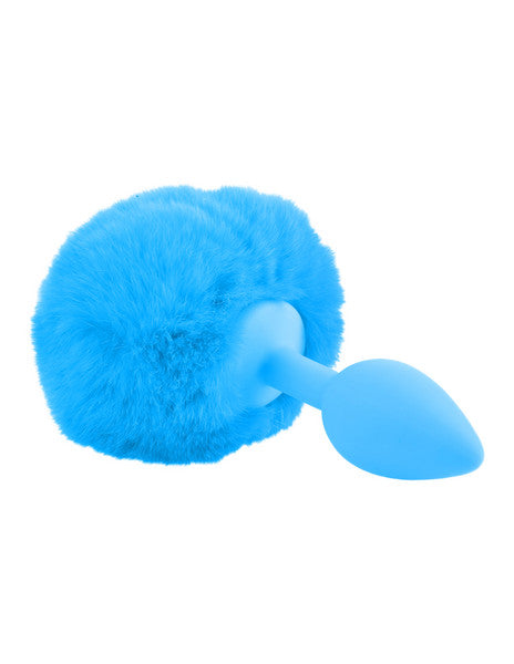 Neon Bunny Tail - Blue