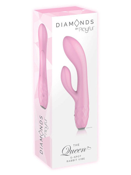 Diamonds The Queen - G-Spot Rabbit Vibe Pink