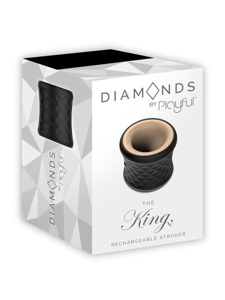 Diamonds The King - Rechargeable Stroker Black