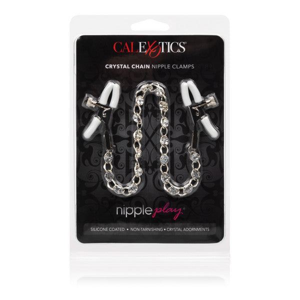 Nipple Play Crystal Chain Nipple Clamps Clamshell