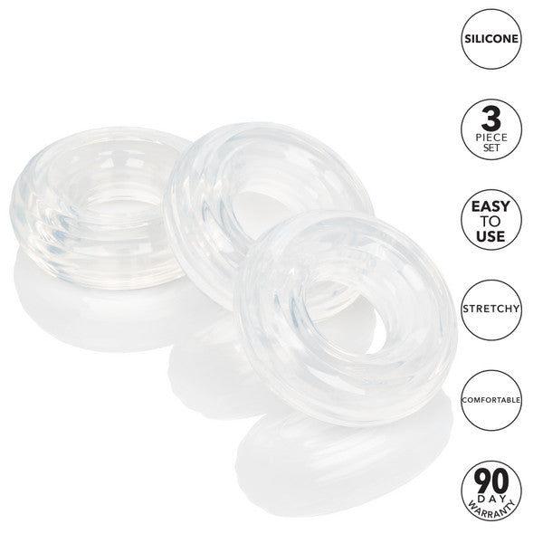 Set of 3 Silicone Stacker Rings