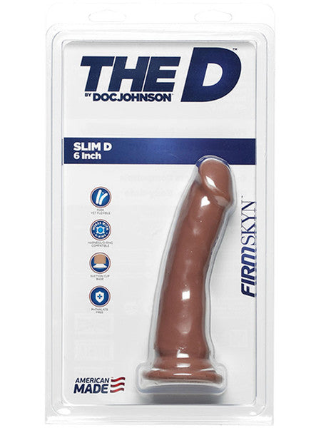 The D Slim D 6 Inch without Balls FIRMSKYN Caramel