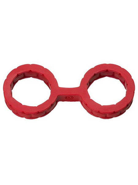 Japanese Bondage Silicone Cuffs Small Red