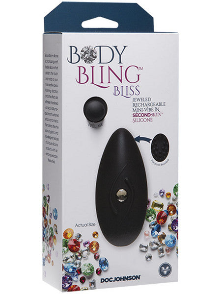 Body Bling Bliss Mini Vibe in Second Skin Silver