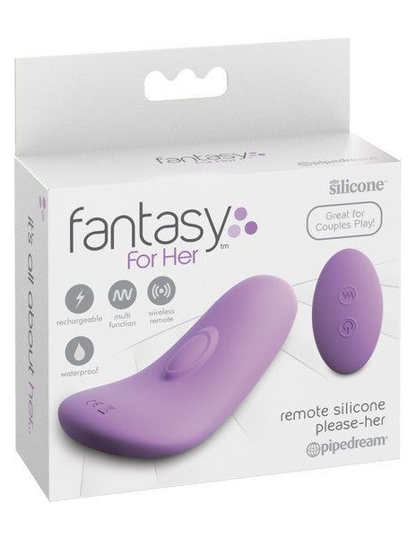 Fantasy For Her Remote Silicone Please-Her Purple