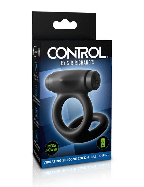 CONTROL by Sir Richards Vibrating Silicone Cock Ball C-Ring