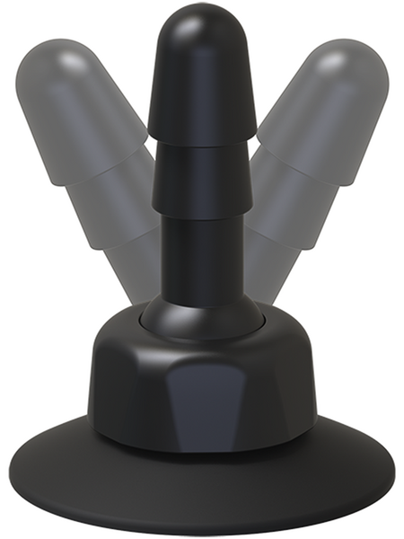 Vac-U-Lock - Deluxe 360 Swivel Suction Cup Plug Blk