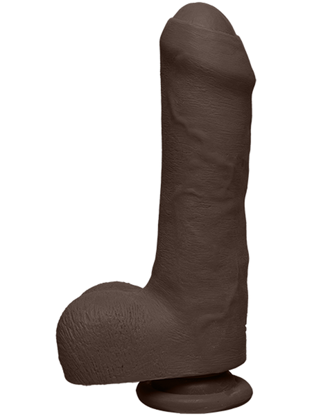 The D - Uncut D - 7 Inch with Balls - ULTRASKYN Chocolate