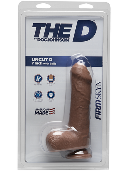 The D - Uncut D - 7 Inch with Balls - FIRMSKYN Caramel