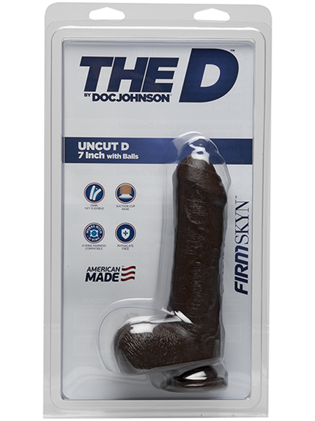 The D - Uncut D - 7 Inch with Balls - FIRMSKYN Chocolate