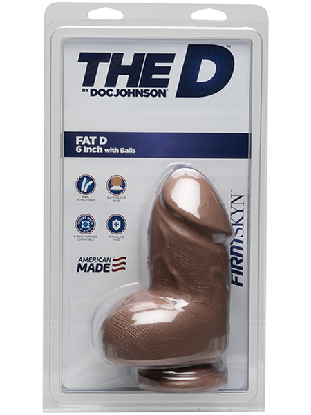 The D - Fat D - 6 Inch with Balls - FIRMSKYN Caramel