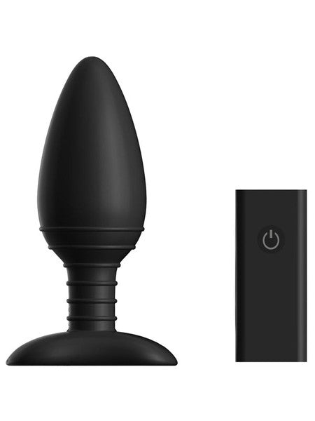 ACE LARGE Remote Control Vibrating Butt Plug Black