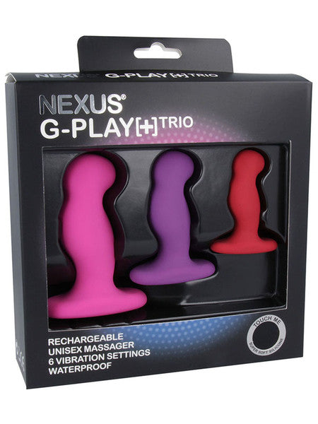G-Play Trio Plus Vibrator Pack S/M/L Sizes