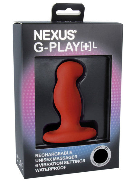 G-Play Plus Large Unisex Vibrator Red