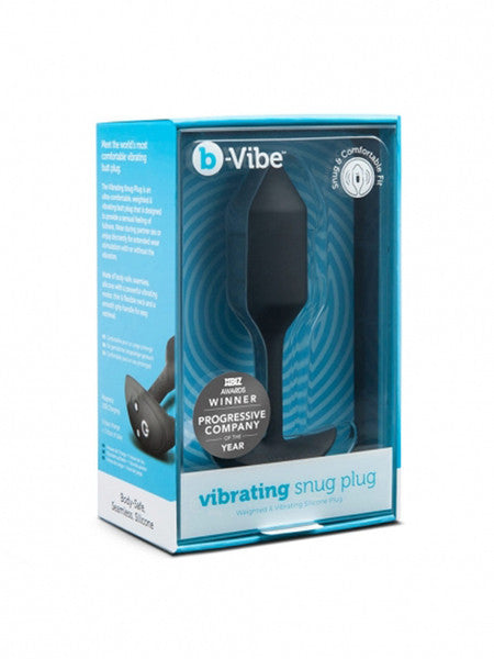 Vibrating Snug Plug Medium Black