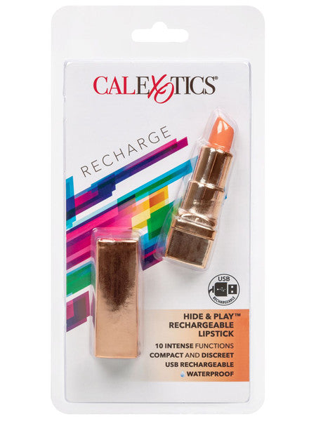 Hide and Play Rechargeable Lipstick Coral