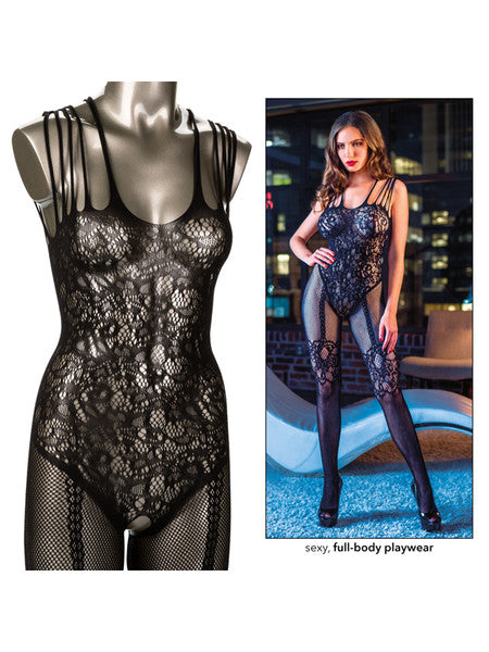 Scandal Strappy Lace Body Suit