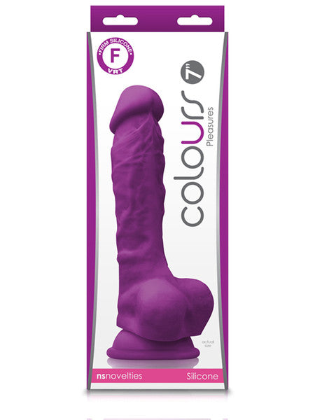 Colours Pleasures 7 in. Dildo Purple
