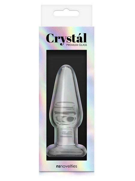 Crystal Tapered Plug Medium Clear