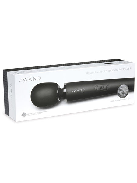 Le Wand Black Rechargeable Massager Black