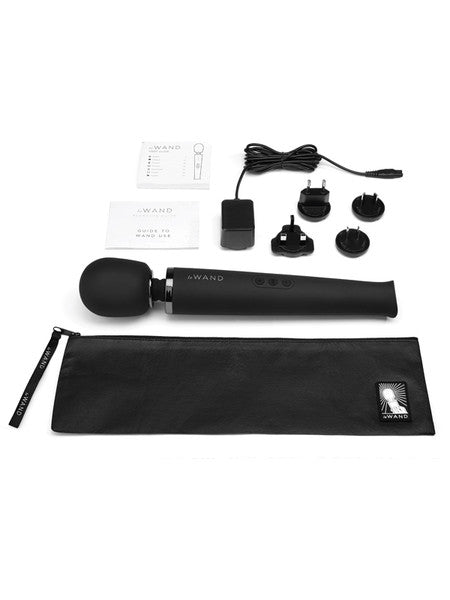 Le Wand Black Rechargeable Massager Black