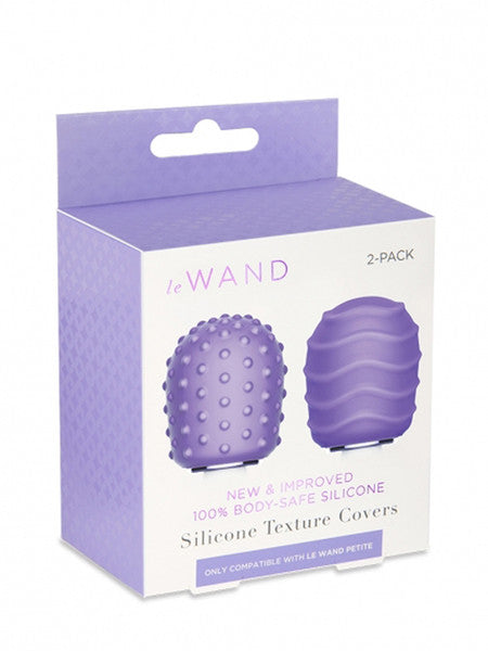 Le Wand Petite Silicone Texture Covers Violet