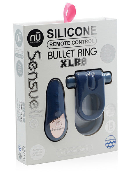 Nu Sensuelle Silicone Ring Remote Control XLR8 Navy Blue