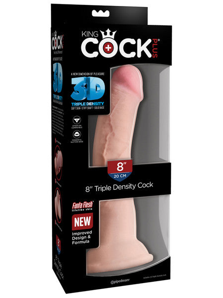 King Cock Plus 8 in.Triple Density Cock