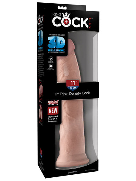 King Cock Plus 11 in.Triple Density Cock