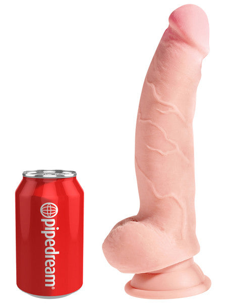 King Cock Plus 8 in.Triple Density Fat Cock with Balls