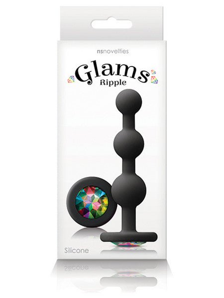 Glams Ripple Rainbow Gem Black