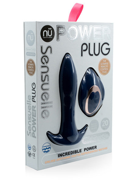 Nu Sensuelle Power Plug 20F R/C Butt Plug Navy Blue