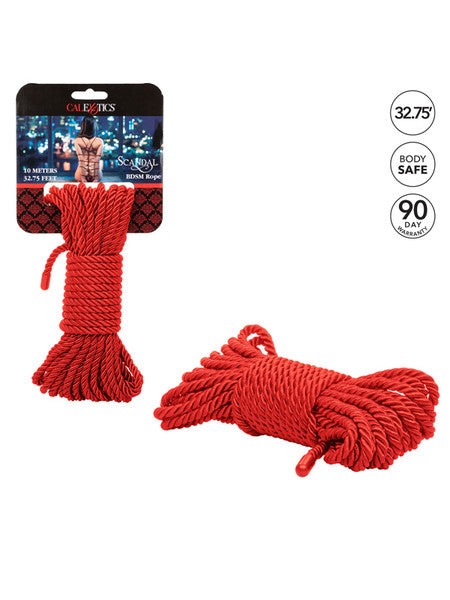 Scandal BDSM Rope 10m Red