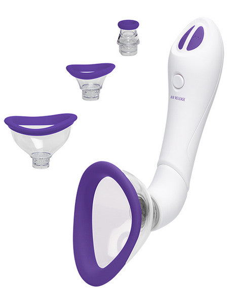 Bloom Intimate Body Pump Automatic Vibrating Rechargeable Purple