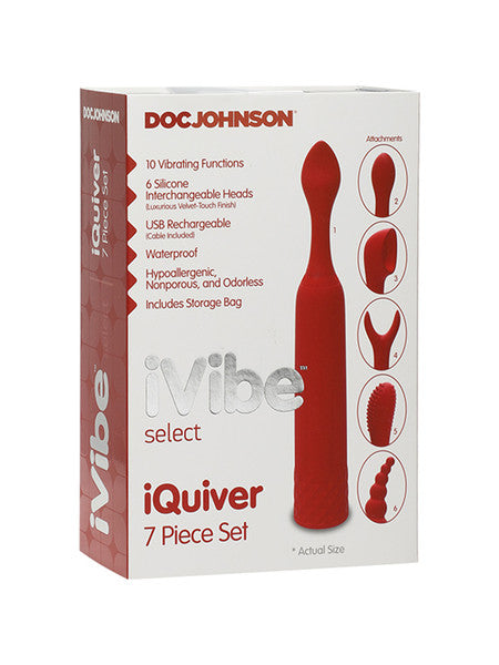 iVibe Select iQuiver 7 Piece Set Red Velvet