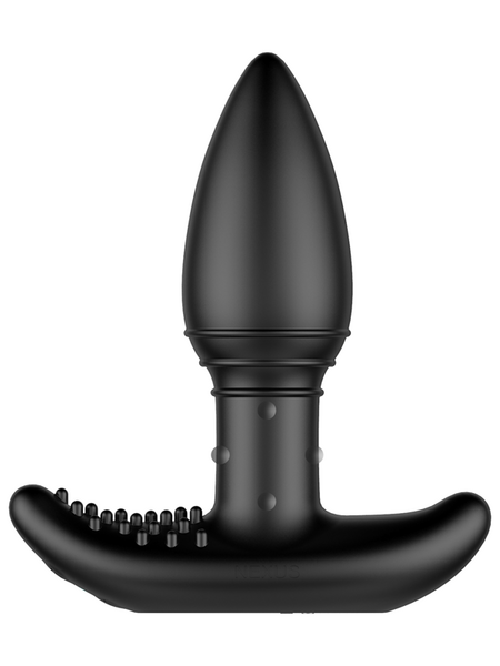 B STROKER Unisex Massager with Unique Rimming Beads Black