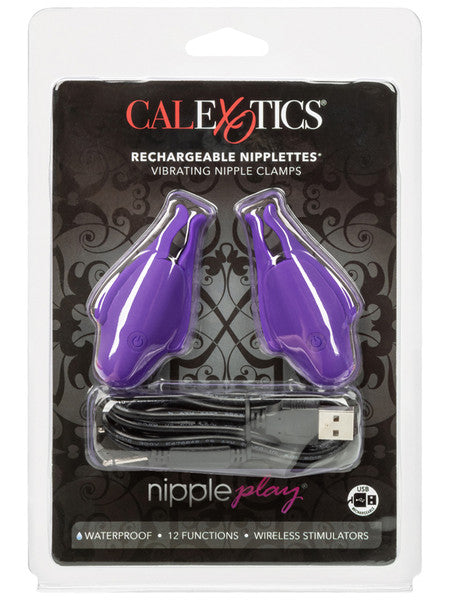 Nipple Play Rechargeable Nipplettes Purple