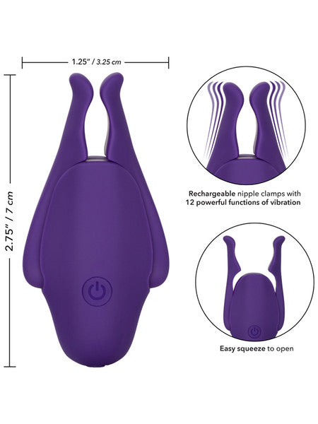 Nipple Play Rechargeable Nipplettes Purple