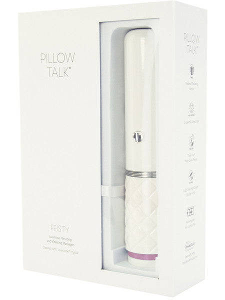 Pillow Talk Feisty Pink Trusting and Vibrating Massager