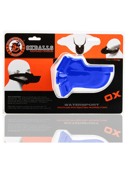 WATERSPORT strap-on gag police blue